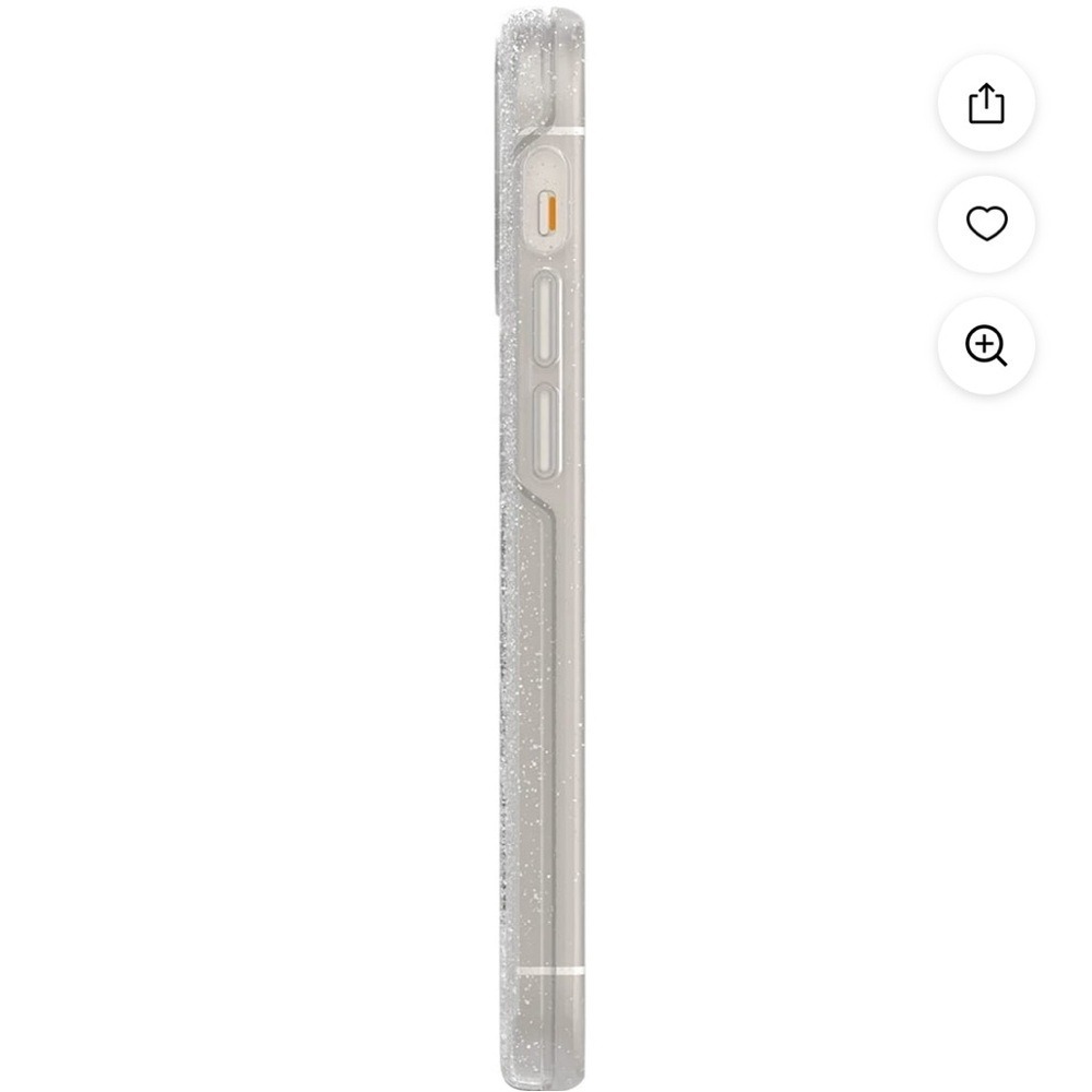OtterBox iPhone 12 Symmetry Series+ Clear Glitter Case with MagSafe - Picture 3 of 11